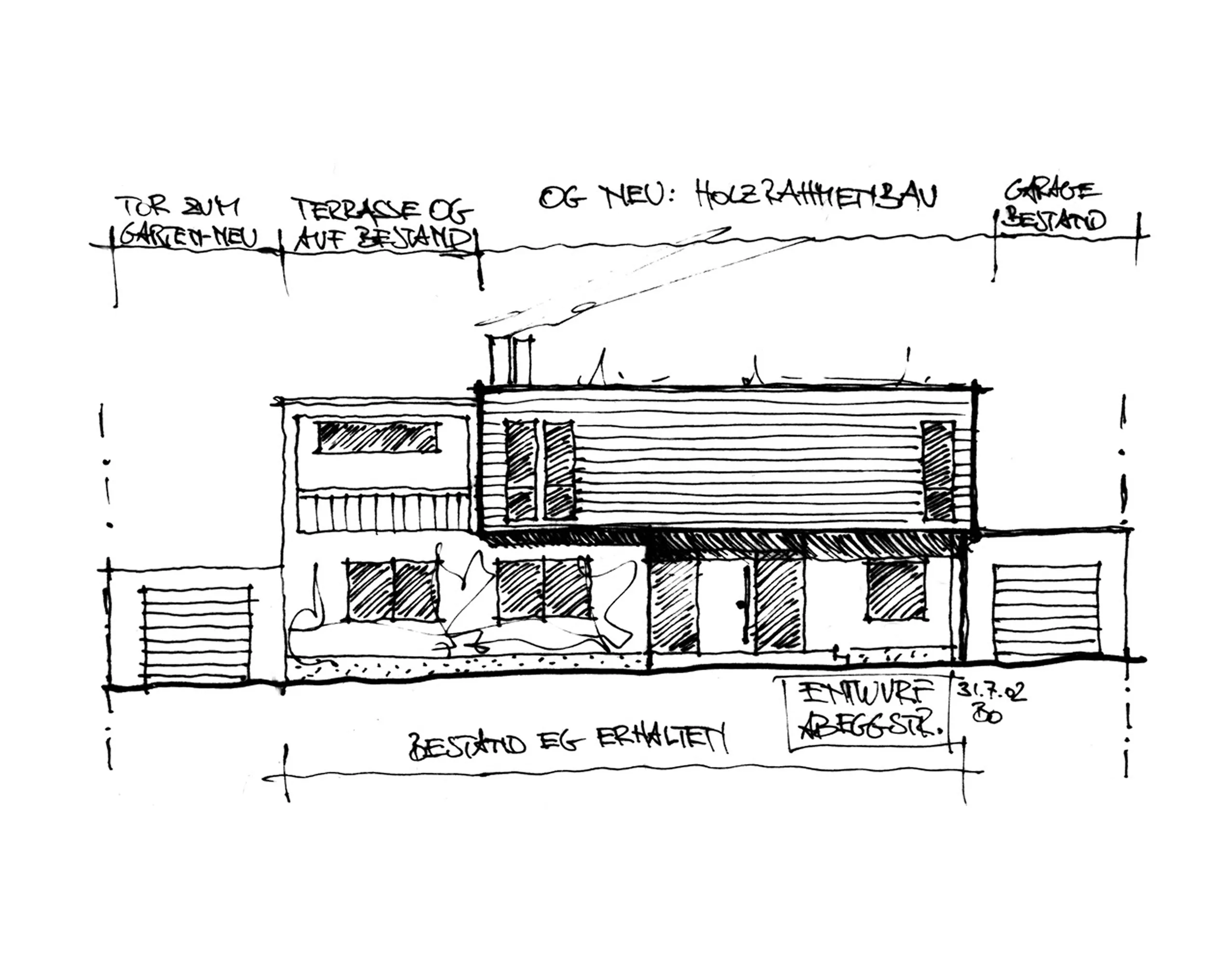Aufstockung Einfamilienhaus, Wiesbaden