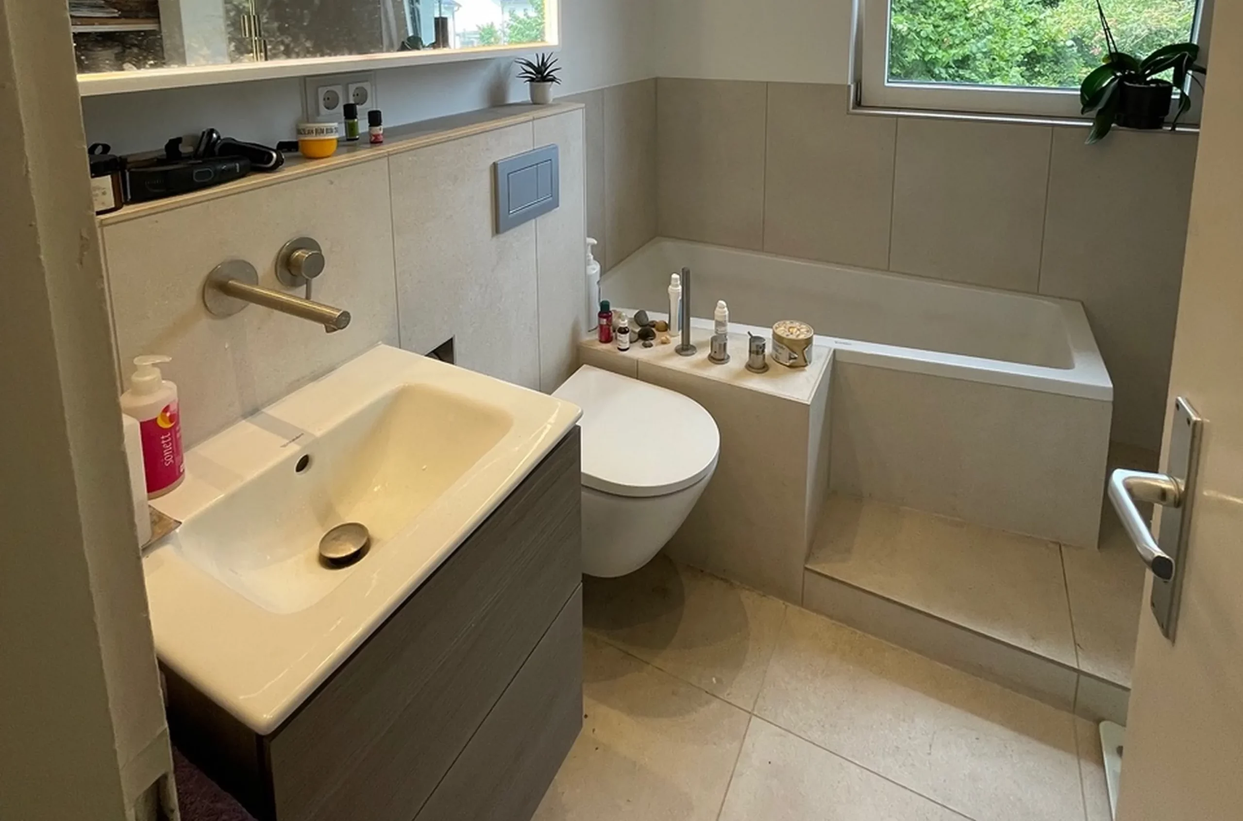 Badsanierung im Reihenhaus, Wiesbaden